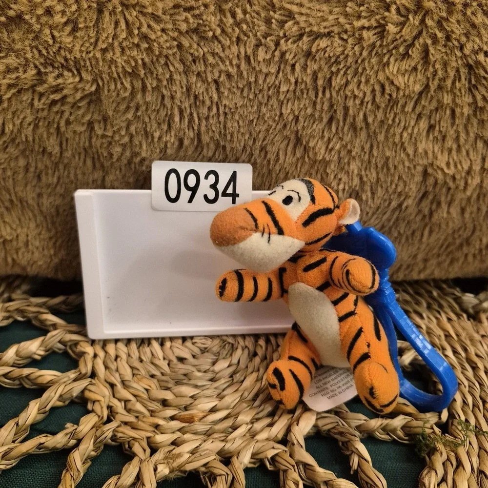 ✅Disney Tigger Movie McDonald's Winnie the Pooh Plush Keychain Clip#️⃣0934
